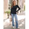 imageTrendy Queen Womens Long Sleeve Shirts Ribbed Underscrub Tops Boat Neck Basic Tees Fall Fashion Clothes 2025Black