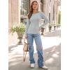 imageTrendy Queen Womens Long Sleeve Shirts Ribbed Underscrub Tops Boat Neck Basic Tees Fall Fashion Clothes 2025Grey
