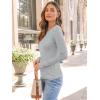 imageTrendy Queen Womens Long Sleeve Shirts Ribbed Underscrub Tops Boat Neck Basic Tees Fall Fashion Clothes 2025Grey
