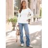 imageTrendy Queen Womens Long Sleeve Shirts Ribbed Underscrub Tops Boat Neck Basic Tees Fall Fashion Clothes 2025White
