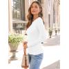 imageTrendy Queen Womens Long Sleeve Shirts Ribbed Underscrub Tops Boat Neck Basic Tees Fall Fashion Clothes 2025White