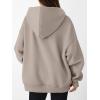 imageTrendy Queen Womens Oversized V Neck Hoodies with Thumb Hole Pullover Sweatshirts Y2k Clothes Fall Fashion Outfits 2025Coffeegrey