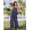 imageJumpsuits for Women 2025 Summer Rompers Boho Floral Overalls Casual Wide Leg Long Pant One Piece Vacation OutfitsBlue
