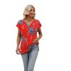 imageSAMPEEL Womens Summer Tops 2025 Cap Sleeve Trendy V Neck Loose Fit T Shirts31pattern 01
