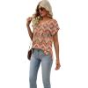 imageSAMPEEL Womens Summer Tops 2025 Cap Sleeve Trendy V Neck Loose Fit T Shirts42pattern 12