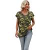 imageSAMPEEL Womens Summer Tops 2025 Cap Sleeve Trendy V Neck Loose Fit T Shirts43pattern 13