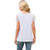 imageSAMPEEL Womens Tshirts Trendy Fashion Tops Lace Short Sleeve Business Tee Shirts Casual Knitted Blouses Summer Outfits 2025Awhite