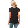 imageSAMPEEL Womens Tshirts Trendy Fashion Tops Lace Short Sleeve Business Tee Shirts Casual Knitted Blouses Summer Outfits 2025Black