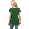 imageSAMPEEL Womens Tshirts Trendy Fashion Tops Lace Short Sleeve Business Tee Shirts Casual Knitted Blouses Summer Outfits 2025Green