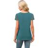 imageSAMPEEL Womens Tshirts Trendy Fashion Tops Lace Short Sleeve Business Tee Shirts Casual Knitted Blouses Summer Outfits 2025Light Blue