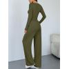 imageTrendy Queen Women 2 Piece Matching Lounge Sets Clothing Comfiest Wide Leg Pants 2025 Y2K Sweatsuits Fall Airport OutfitArmy