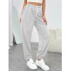 imageTrendy Queen Womens Sweatpants Athletic Joggers Baggy Pants Lounge Bottom 2025 Fall Fashion with PocketsGrey