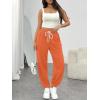 imageTrendy Queen Womens Sweatpants Athletic Joggers Baggy Pants Lounge Bottom 2025 Fall Fashion with PocketsOrange