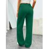 imageTrendy Queen Womens Sweatpants Baggy Wide Leg Barrel Pants Lounge Comfy Palazzo Joggers with PocketsGreen