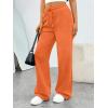 imageTrendy Queen Womens Sweatpants Baggy Wide Leg Barrel Pants Lounge Comfy Palazzo Joggers with PocketsOrange