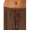 imageTrendy Queen Womens Wide Leg Sweatpants Baggy Drawstring Low Rise Lounge Pants 2025 Fall Joggers with PocketsBrown