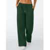 imageTrendy Queen Womens Wide Leg Sweatpants Baggy Drawstring Low Rise Lounge Pants 2025 Fall Joggers with PocketsDarkgreen