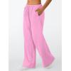 imageTrendy Queen Womens Wide Leg Sweatpants Baggy Drawstring Low Rise Lounge Pants 2025 Fall Joggers with PocketsPink