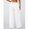 imageTrendy Queen Womens Wide Leg Sweatpants Baggy Drawstring Low Rise Lounge Pants 2025 Fall Joggers with PocketsWhite