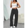imageTrendy Queen Womens Wide Leg Sweatpants Baggy Loose Fall Barrel Casual Lounge Athletic Pants Comfy Teen Girl Cute y2k JoggersDark Grey