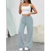 imageTrendy Queen Womens Wide Leg Sweatpants Baggy Loose Fall Barrel Casual Lounge Athletic Pants Comfy Teen Girl Cute y2k JoggersGrey Blue