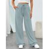 imageTrendy Queen Womens Wide Leg Sweatpants Baggy Loose Fall Barrel Casual Lounge Athletic Pants Comfy Teen Girl Cute y2k JoggersGrey Blue