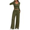 imageTrendy Queen Women 2 Piece Matching Lounge Sets Clothing Comfiest Wide Leg Pants 2025 Y2K Sweatsuits Fall Airport OutfitArmy