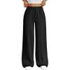 imageTrendy Queen Womens Wide Leg Sweatpants Baggy Loose Fall Barrel Casual Lounge Athletic Pants Comfy Teen Girl Cute y2k JoggersBlack