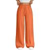 imageTrendy Queen Womens Wide Leg Sweatpants Baggy Loose Fall Barrel Casual Lounge Athletic Pants Comfy Teen Girl Cute y2k JoggersOrange