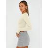 imageTrendy Queen Womens Long Sleeve Crop Tops Basic Slim Fitted Shirts Fashion 2025 Going Out Y2k Tops Teen Girl ClothesApricot