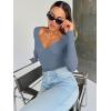 imageTrendy Queen Going Out Tops for Women Trendy Long Sleeve Shirts Fashion Clothing V Neck Basic Y2K Clothes Cute Shirt CorsetHaze Blue