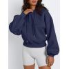 imageTrendy Queen Womens Cute Cropped Hoodies Y2k Long Sleeve Sweatshirts Fall Fashion Outfits Winter Sweater Clothes 2025Navy