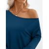imageTrendy Queen Womens Off The Shoulder Tops Oversized Tshirts Long Sleeve 2025 Casual Basic TeesLake