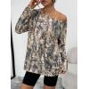 imageTrendy Queen Womens Off The Shoulder Tops Oversized Tshirts Long Sleeve 2025 Casual Basic TeesPrinted3