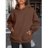 imageTrendy Queen Womens Oversized Hoodies Fleece Sweatshirts Fall Fashion Pullover Sweaters Winter ClothesCoffee