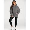 imageTrendy Queen Womens Oversized Hoodies Fleece Sweatshirts Fall Fashion Pullover Sweaters Winter ClothesDark Grey