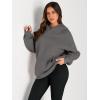 imageTrendy Queen Womens Oversized Hoodies Fleece Sweatshirts Fall Fashion Pullover Sweaters Winter ClothesDark Grey