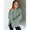 imageTrendy Queen Womens Oversized Sweatshirts Hoodies Crewneck Shirts Fall Outfits Teen Girls Y2k Winter ClothesLightgreen