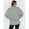 imageTrendy Queen Womens Oversized Sweatshirts Hoodies Crewneck Shirts Fall Outfits Teen Girls Y2k Winter ClothesLightgreen