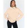 imageTrendy Queen Womens Oversized Sweatshirts Turtleneck Pullover Long Sleeve Hoodies Tops Fall Fashion Outfits 2025 ClothesApricot