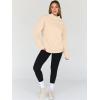 imageTrendy Queen Womens Oversized Sweatshirts Turtleneck Pullover Long Sleeve Hoodies Tops Fall Fashion Outfits 2025 ClothesApricot