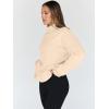 imageTrendy Queen Womens Oversized Sweatshirts Turtleneck Pullover Long Sleeve Hoodies Tops Fall Fashion Outfits 2025 ClothesApricot