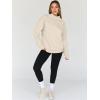imageTrendy Queen Womens Oversized Sweatshirts Turtleneck Pullover Long Sleeve Hoodies Tops Fall Fashion Outfits 2025 ClothesBeige