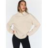 imageTrendy Queen Womens Oversized Sweatshirts Turtleneck Pullover Long Sleeve Hoodies Tops Fall Fashion Outfits 2025 ClothesBeige