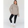 imageTrendy Queen Womens Oversized Sweatshirts Turtleneck Pullover Long Sleeve Hoodies Tops Fall Fashion Outfits 2025 ClothesCoffeegrey