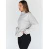 imageTrendy Queen Womens Oversized Sweatshirts Turtleneck Pullover Long Sleeve Hoodies Tops Fall Fashion Outfits 2025 ClothesGrey