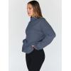 imageTrendy Queen Womens Oversized Sweatshirts Turtleneck Pullover Long Sleeve Hoodies Tops Fall Fashion Outfits 2025 ClothesGreyblue