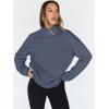 imageTrendy Queen Womens Oversized Sweatshirts Turtleneck Pullover Long Sleeve Hoodies Tops Fall Fashion Outfits 2025 ClothesGreyblue