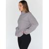 imageTrendy Queen Womens Oversized Sweatshirts Turtleneck Pullover Long Sleeve Hoodies Tops Fall Fashion Outfits 2025 ClothesLightgrey