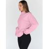 imageTrendy Queen Womens Oversized Sweatshirts Turtleneck Pullover Long Sleeve Hoodies Tops Fall Fashion Outfits 2025 ClothesLightpink